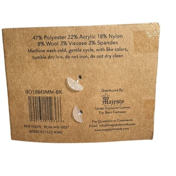 Born Boot Socks Wool Blend Black Burgundy Gray 2 Pairs Men’s Shoe Size 6-12 - Picture 7 of 7